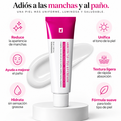 Crema para el Paño · Arbutina 7% + Tranexámico 4%