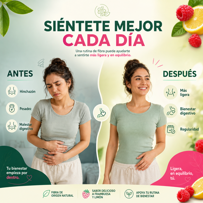 Gomitas con 5 g de fibra que ayudan a aliviar el estreñimiento y favorecen la salud intestinal