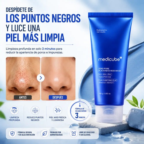 mascarilla para limpiar los poros y eliminaer puntos negros