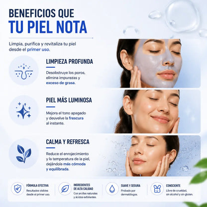 mascarilla para limpiar los poros y eliminaer puntos negros