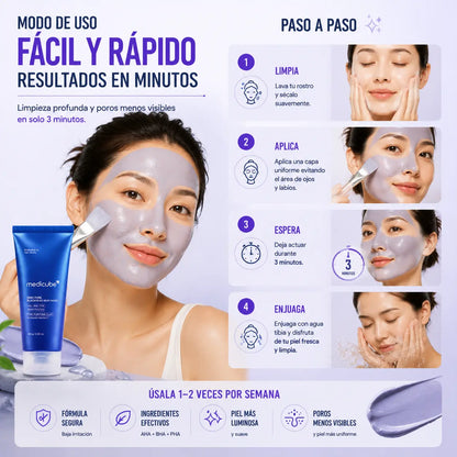 mascarilla para limpiar los poros y eliminaer puntos negros