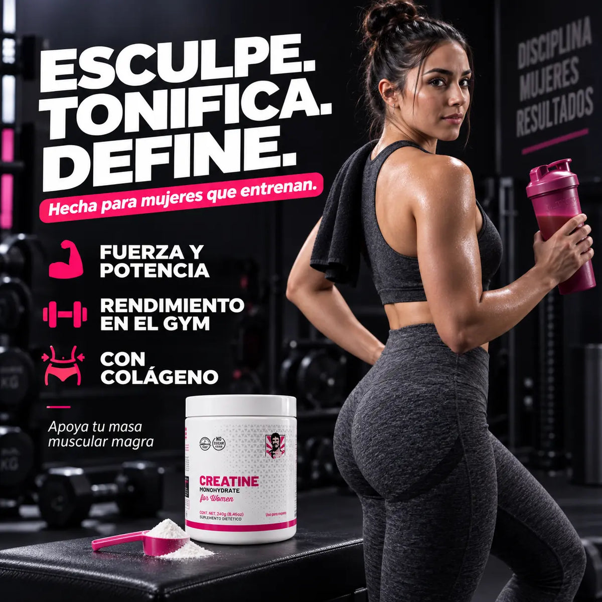 Creatina + Colágeno para Mujeres