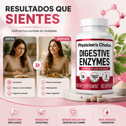 Physician’s Choice Digestive Enzymes™ – Enzimas Digestivas Avanzadas