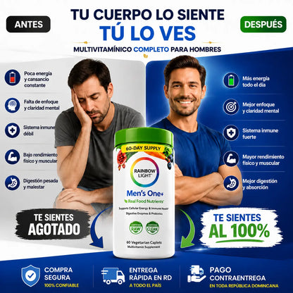 Multivitamínico completo para recuperar tu energía y mejorar tu día a día- 60 cápsulas