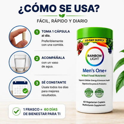 Multivitamínico completo para recuperar tu energía y mejorar tu día a día- 60 cápsulas
