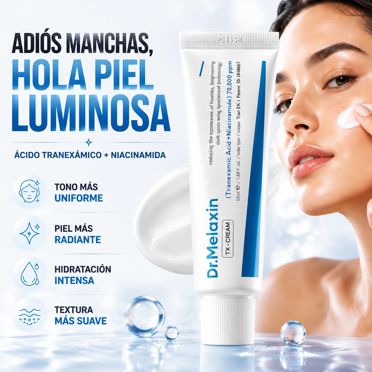 Dr. Melaxin TX Brightening Cream - Ayuda a mejorar manchas, imperfecciones y tono desigual para lucir una piel más clara y luminosa.