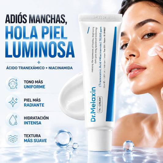 Dr. Melaxin TX Brightening Cream - Ayuda a mejorar manchas, imperfecciones y tono desigual para lucir una piel más clara y luminosa.