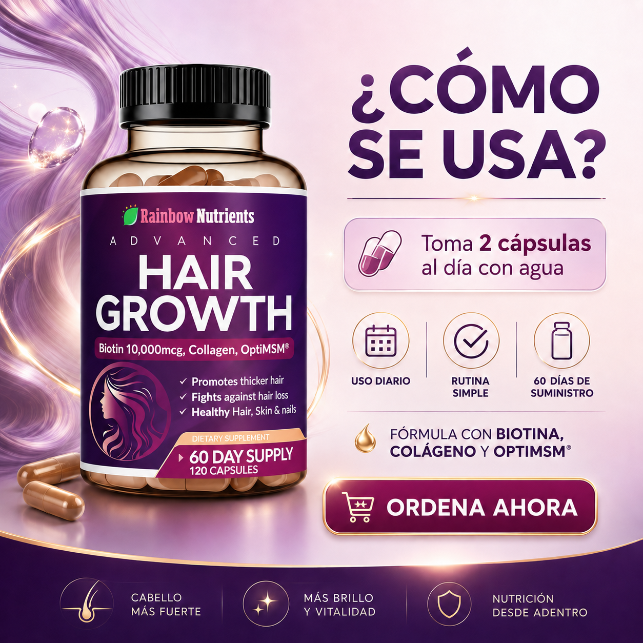 CAPSULAS DE VITAMINAS PARA EL PELO