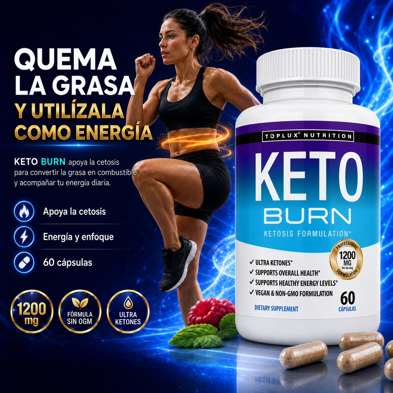Quemador de Grasa Keto Burn - Toplux