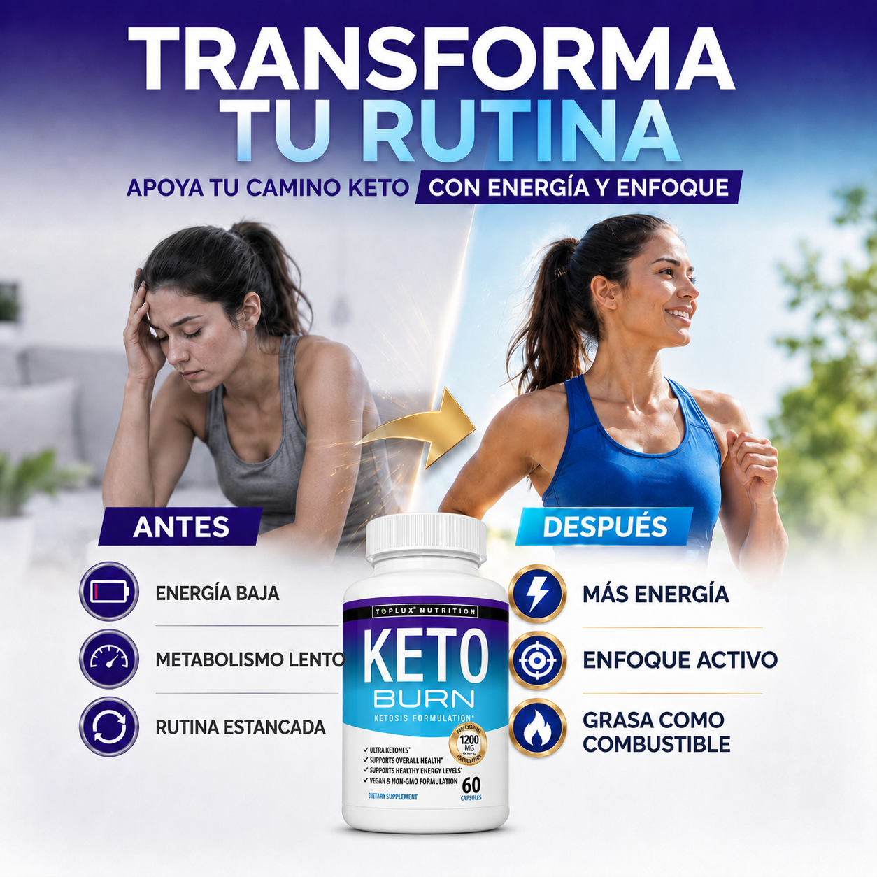 Quemador de Grasa Keto Burn - Toplux