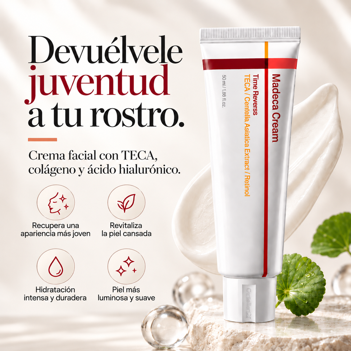 Madeca Cream Time Reverse | Renueva, hidrata y cuida tu piel con Colágeno + TECA
