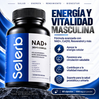 NAD+ Men's Complex — Energía celular y vitalidad masculina avanzada