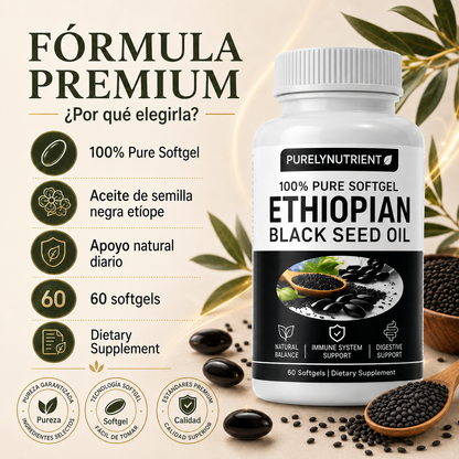 Aceite de Semilla Negra Etíope (60 cápsulas)