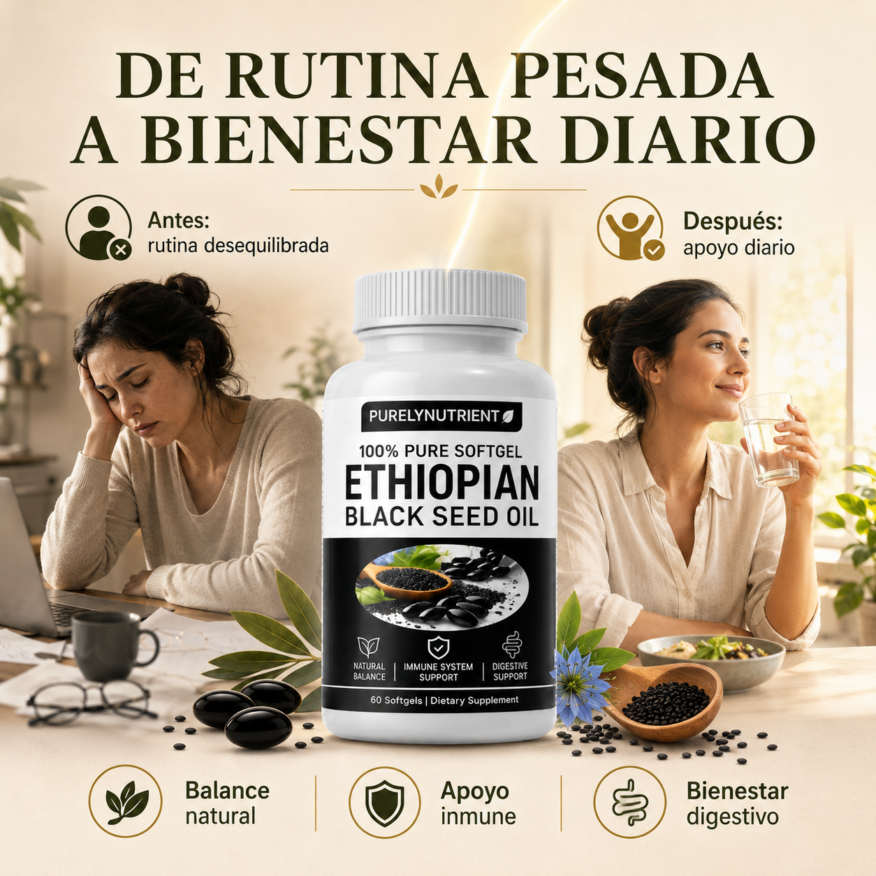 Aceite de Semilla Negra Etíope (60 cápsulas)